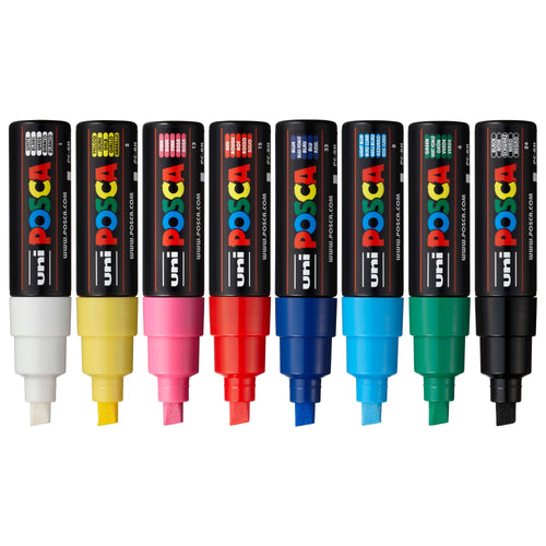 uni® POSCA® PC-8K, Water-Based Paint Markers (8 Pack)