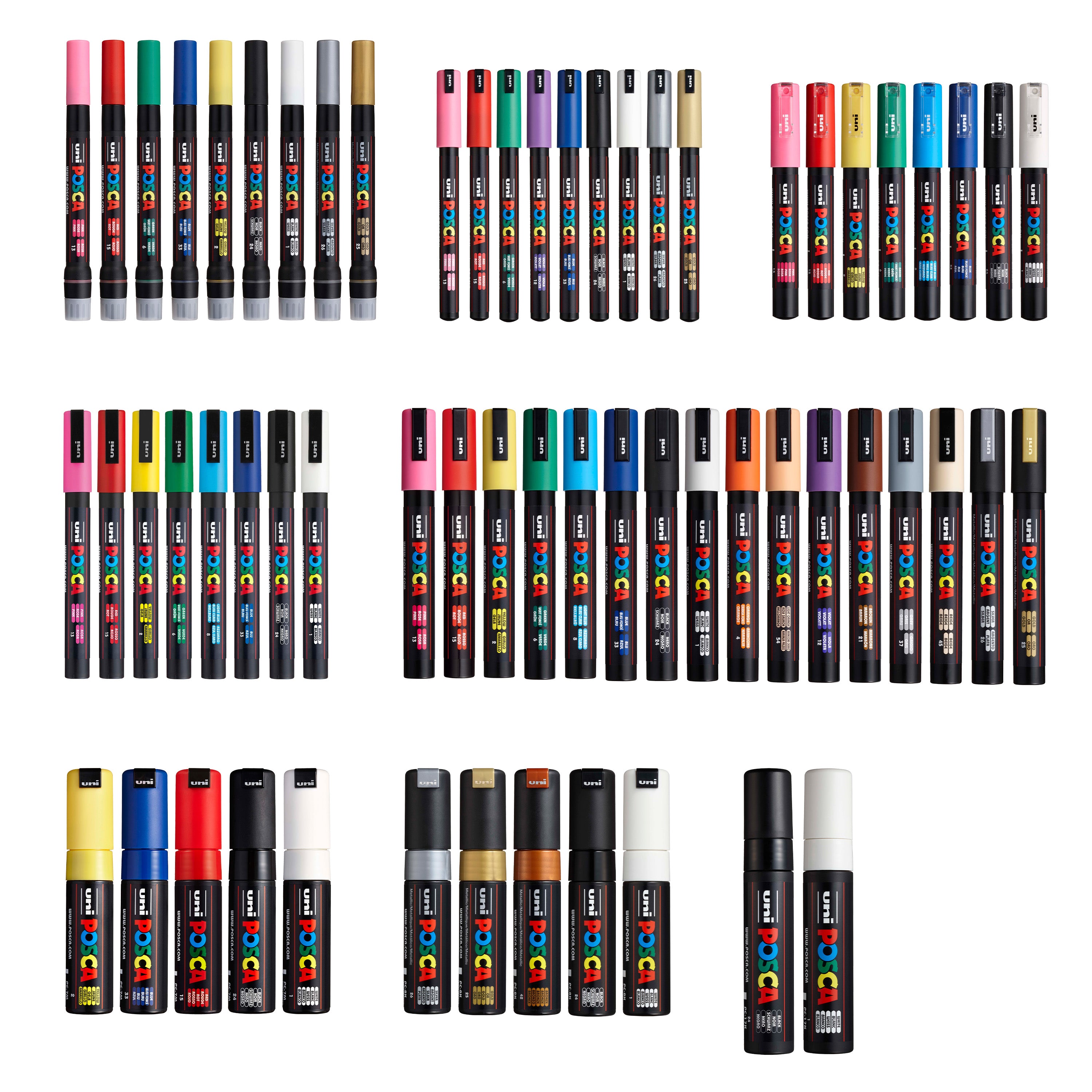 uni® POSCA® Exclusive Special Edition Set (62 Pack)