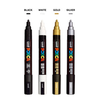 uni® POSCA® PC-5M, Water-Based Paint Markers (4 Pack)