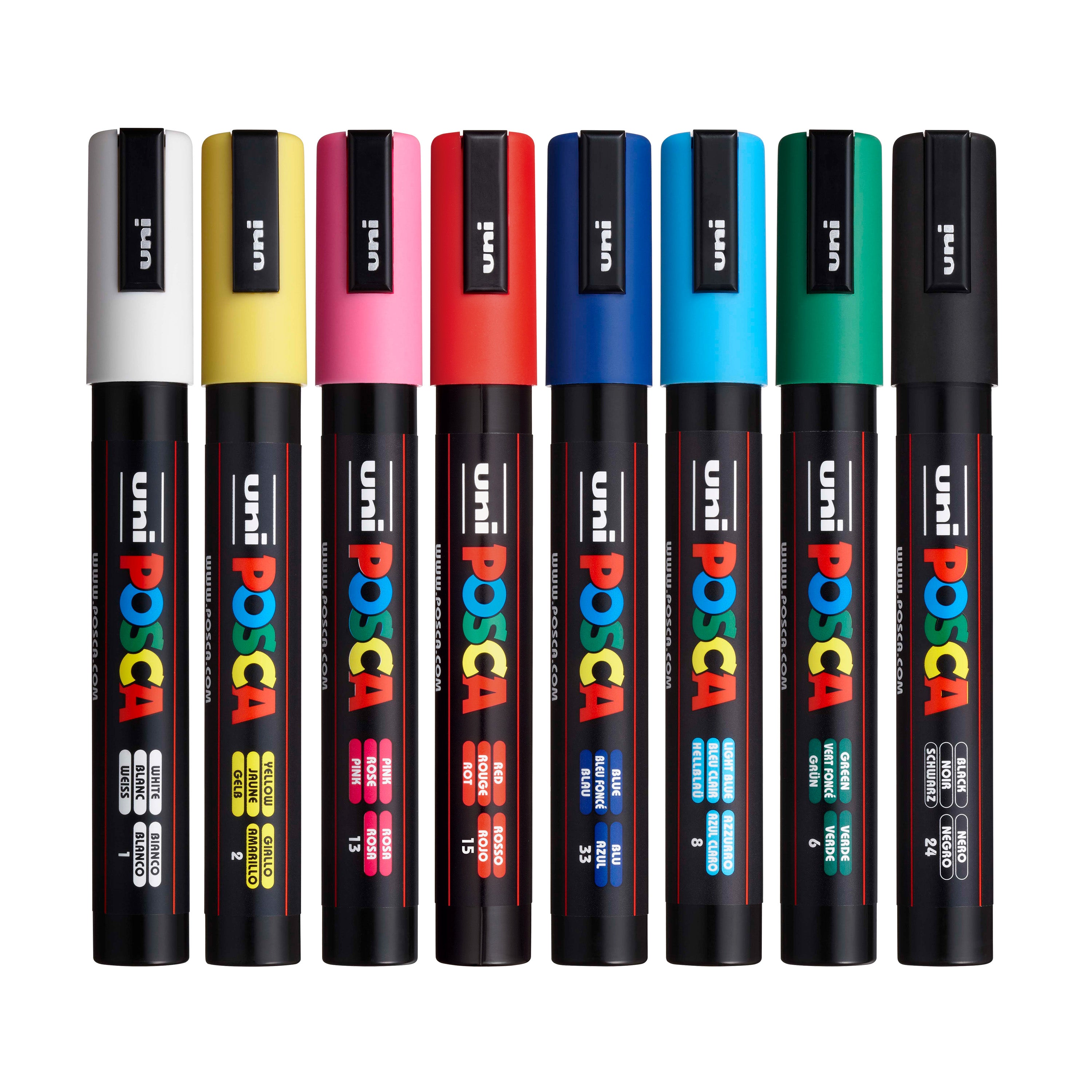 uni®  POSCA® PC-3M Water-Based Paint Markers (8 Pack)