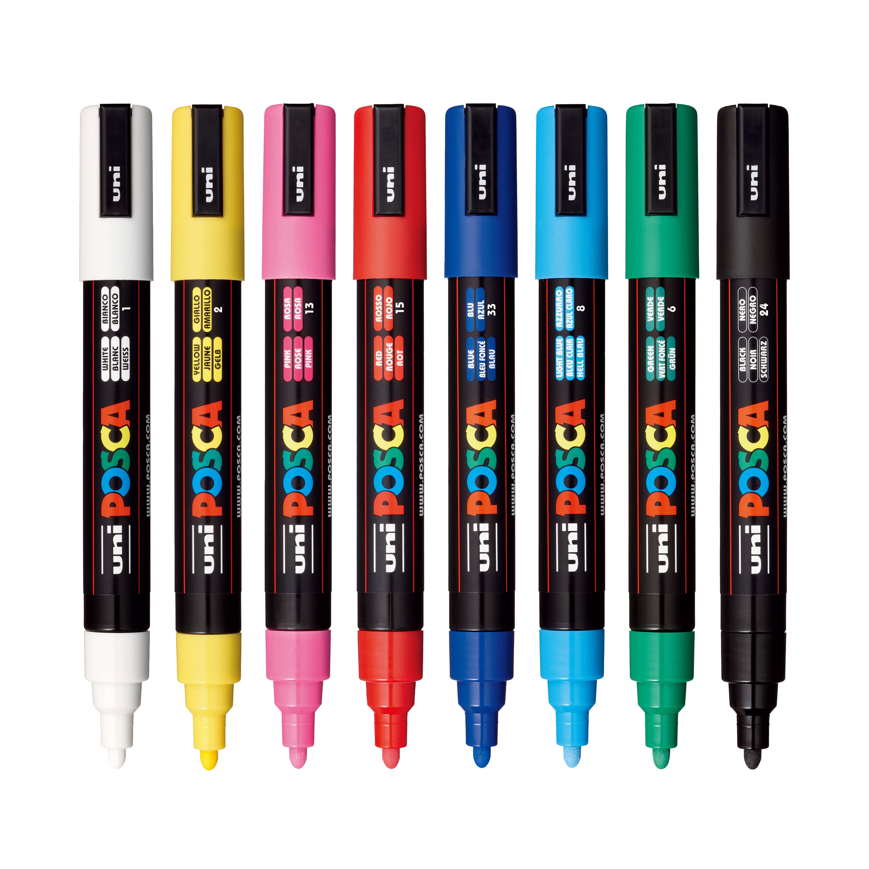 uni®  POSCA® PC-3M Water-Based Paint Markers (8 Pack)