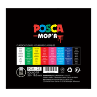 uni® POSCA® MOP'R PCM-22 Water-Based Paint Markers (8 Pack)