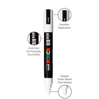 uni® POSCA® PC-5M, Water-Based Paint Markers (4 Pack)